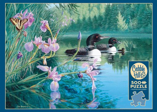 Picture of COBBLE HILL 500PC PUZZLE - IRIS COVE LOON
